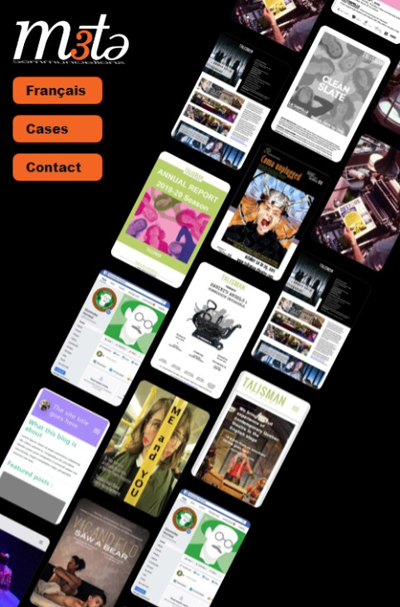  Front page of m3tə.ca 