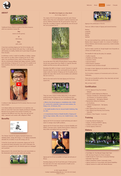  About page of taichi-qigong.ca. 